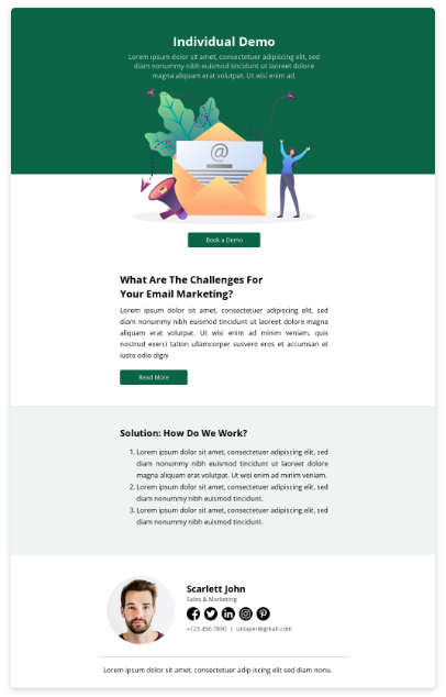 Book a Demo email template